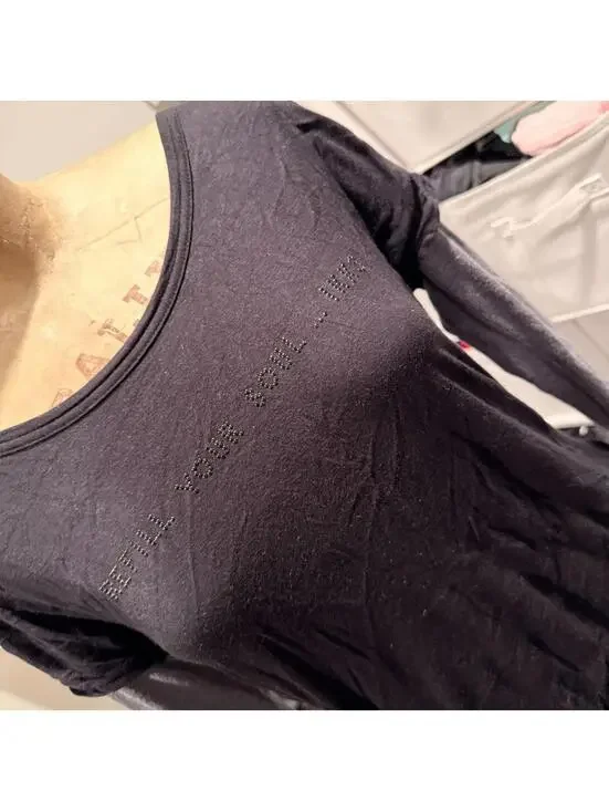 Vintage IKKS Gray Multilayer Mini Dress - Size M - Picture 5 of 6